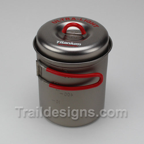 Evernew Titanium Ultra Light Deep Pot .9L (ECA265) – Trail Designs