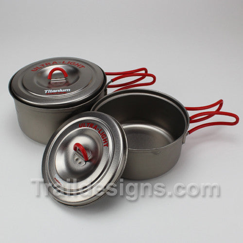 Evernew 600ml and 900ml Ultralight pot set (ECA259)