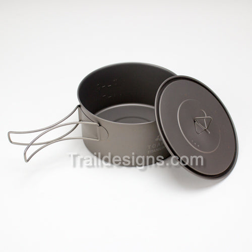 Amazon.com : TOAKS Titanium 900ml D130mm Pot : Camping Cups