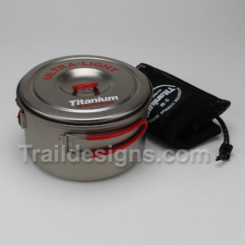 Evernew 1.3L Titanium Non-Stick Pot