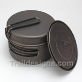 Toaks 1350ml UL Pot + Frying Pan Lid - EXTRA LID INCLUDED!