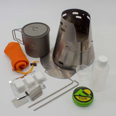 UL Toaks 650ml Ti Pot + Fissure Ti-Tri Bundle