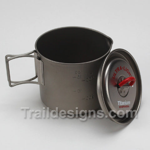 Evernew Titanium 500ml Ultra Light Mug Pot (ECA266) – Trail Designs