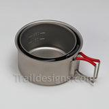 Evernew 570ml Ultra Light Titanium Pot/Cup (EBY278R)