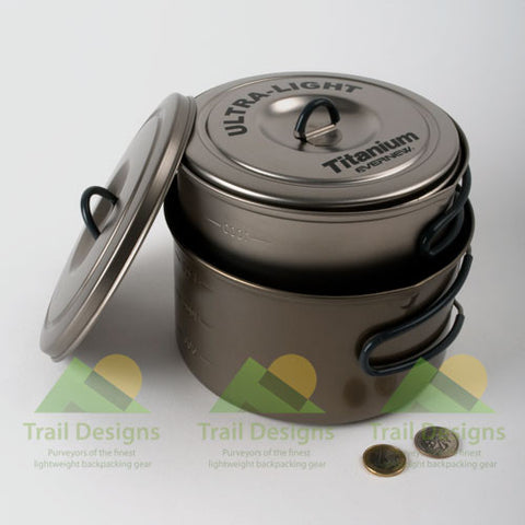 Evernew 1.0 L Ultralight Pasta Pot - Medium (ECA522) – Trail Designs