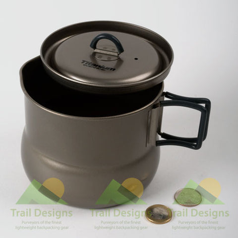 Evernew 1.0 L Ultralight Pasta Pot - Medium (ECA522) – Trail Designs